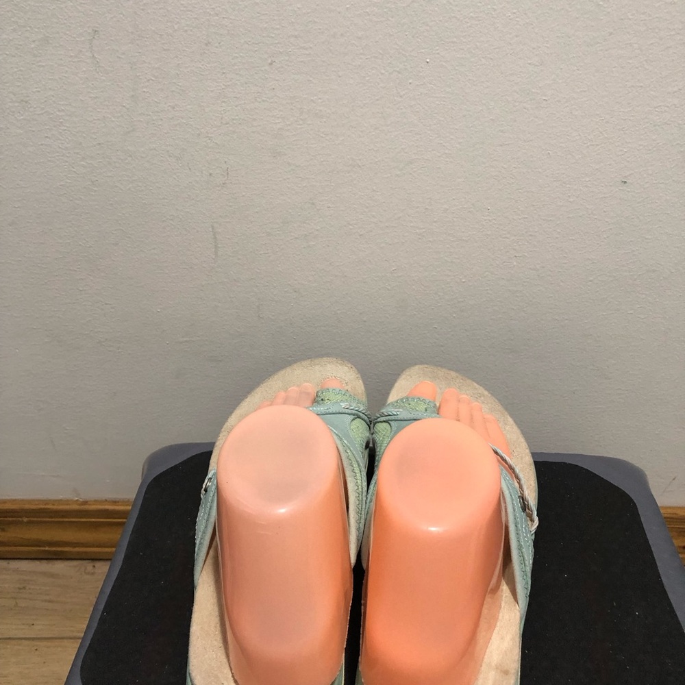 Merrell Hollyleaf Women’s Mint Green Sandals Slides Capri Size 8 - Picture 6 of 15